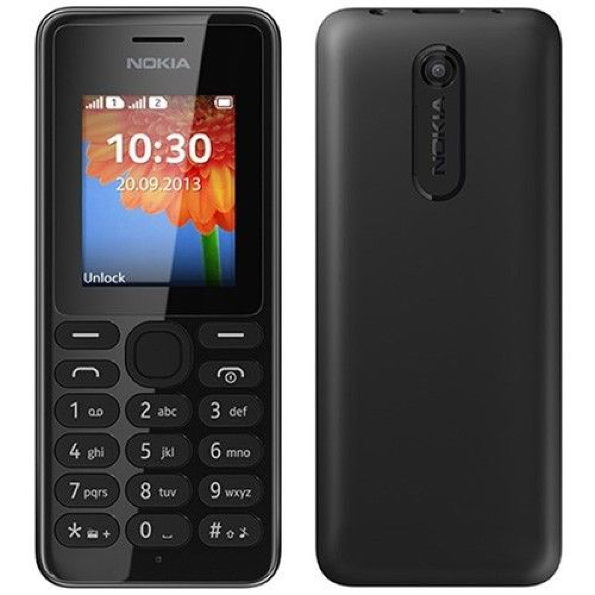 Brand New Nokia 108 Black Sim Free Factory Unlocked Phone