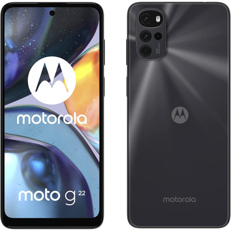 New Motorola Moto G22 Black 6.5" 64GB Dual SIM 5000mAh Sim Free Unlocked