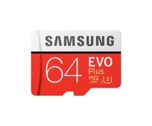 Samsung EVO Plus MB-MC64GA (64GB) microSDXC Memory Card with SD Adaptor